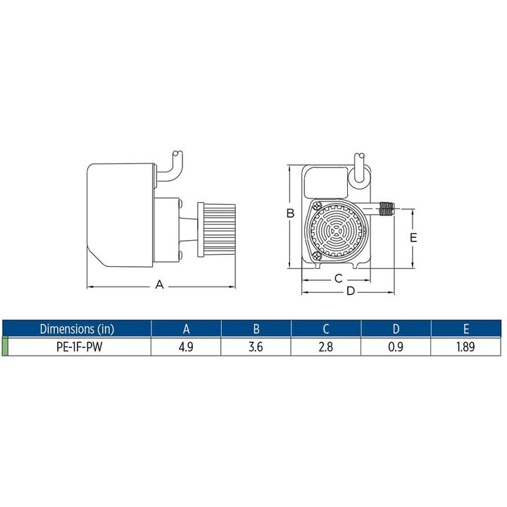Little Giant Pump Water Pump PE Series Direct Drive 36W 170GPH, large image number 1