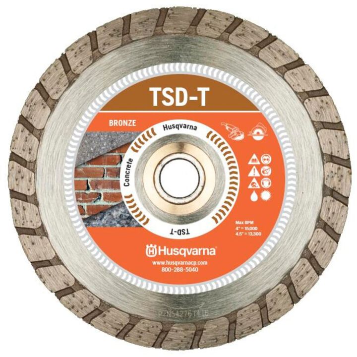 Husqvarna Construction 4.5 Inch Continuous Diamond Blade for Concrete and Masonry