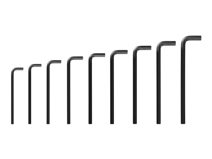 Tekton Flat End Hex L-Key Set, 11 - 19 mm, 9 Pieces