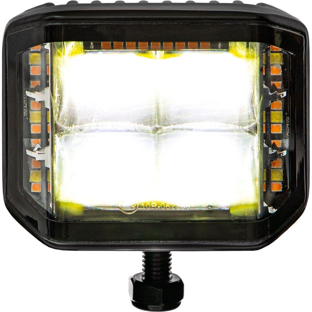 Buyers Products Company 4 Inch Wide Angle Edgeless LED Work Light with Strobe - Square Lens, large image number 6