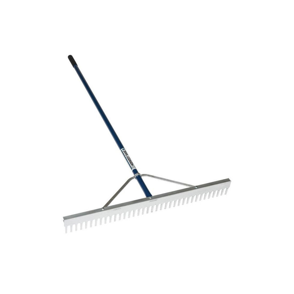 Seymour 24 in Landscape Rake with Blue Aluminum Handle, large image number 2