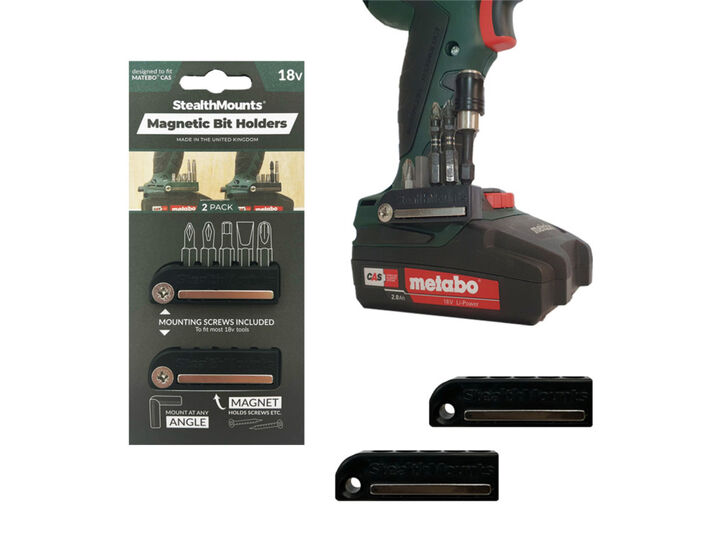 Stealthmounts Bit Holder Metabo CAS 2pk Black