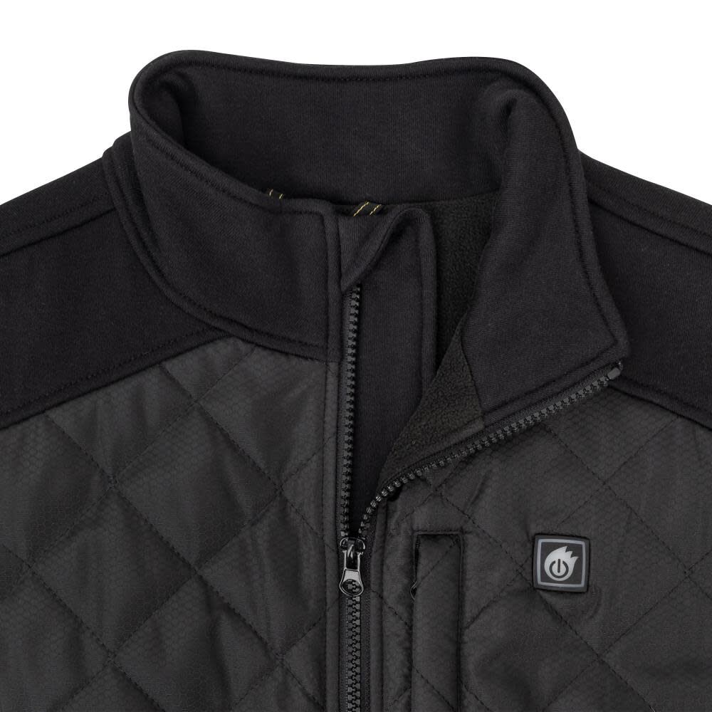 DEWALT Womens Hybrid Heated Jacket, Black, XS, large image number 4