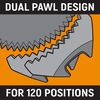 GEARWRENCH 120XP Universal Spline XL Ratcheting Combination Metric Wrench Set 14 Pieces, small image number 2