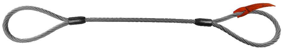 Lift-All 3/4 Inch x 10 Ft Eye & Eye Steel Wire Rope Sling, large image number 1