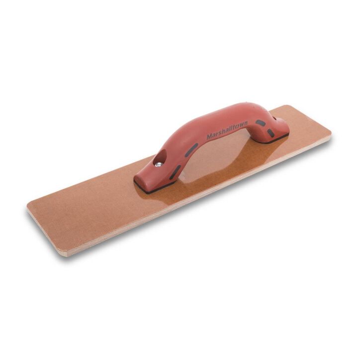 Marshalltown 16 Inch x 3-1/2 Inch Square End Resin Hand Float with DuraSoft Handle