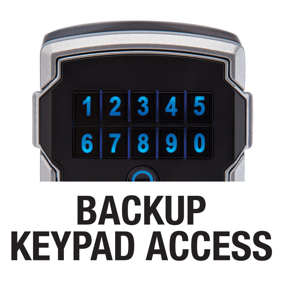 Master Lock 3-15/64 Inch Metal Body Battery-Powered Bluetooth Outdoor Padlock, large image number 2