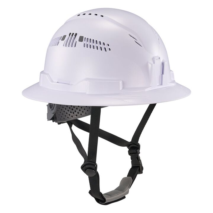 Ergodyne Skullerz 8964 Full Brim Hard Hat, Type 2, Class C White