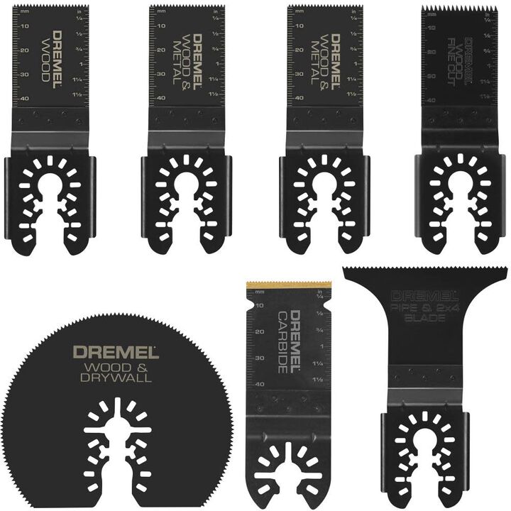 Dremel Carbide Dual Interface Oscillating Blades 7pc