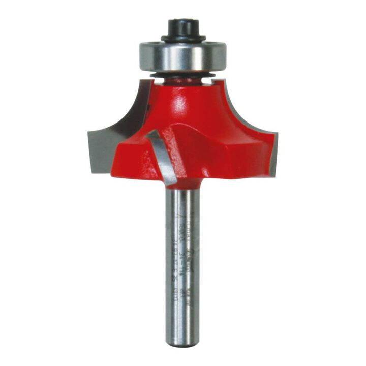 Freud 3/8 In. Radius Quadra-Cut Rounding Over Bit with 1/4 In. Shank