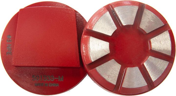 National Flooring Equipment Medium Bond Metal Grinding Disks - 150 Grit 8mm