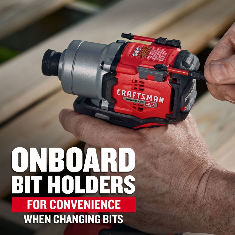 CRAFTSMAN V20 BRUSHLESS RP Cordless 1/4-Inch Impact Driver (Bare Tool), large image number 2