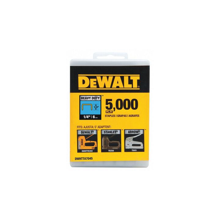 DEWALT 1/4 Inch Heavy Duty Staples, 5000 Pieces, large image number 2