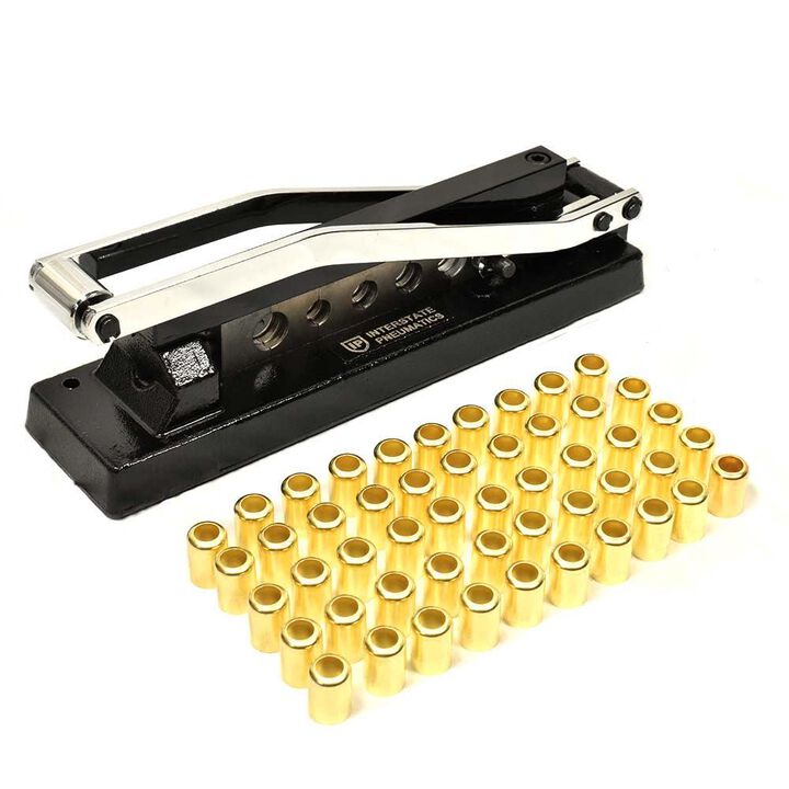 Interstate Pneumatics Heavy Duty Standard Hose Crimper Kit with 0.625 and 0.656 Inch ID