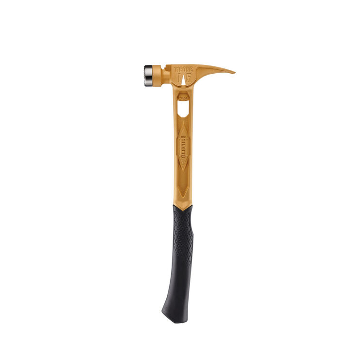 Stiletto TIBONE 15oz Limited Edition Gold Titanium Framing Hammer with Black Handle