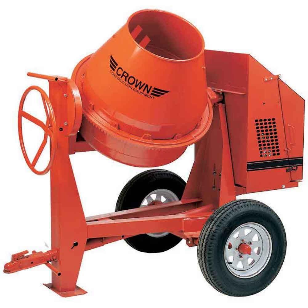 Crown Construction Equipment C12-CGH13 12 Cu. Ft. Towable Concrete Mixer with Ball Hitch, large image number 4