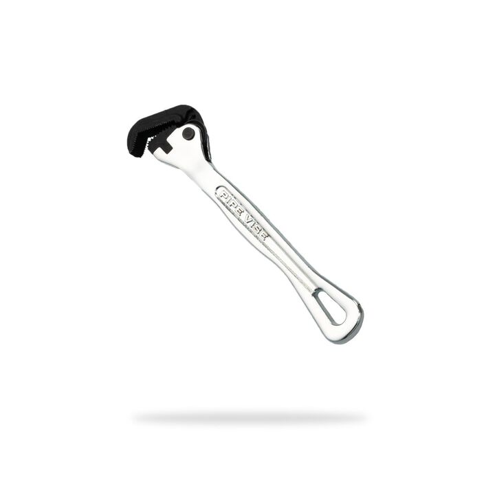 Pipe Vise Micro 5 6 Inch Self-Adjusting Wrench with Contoured Handle