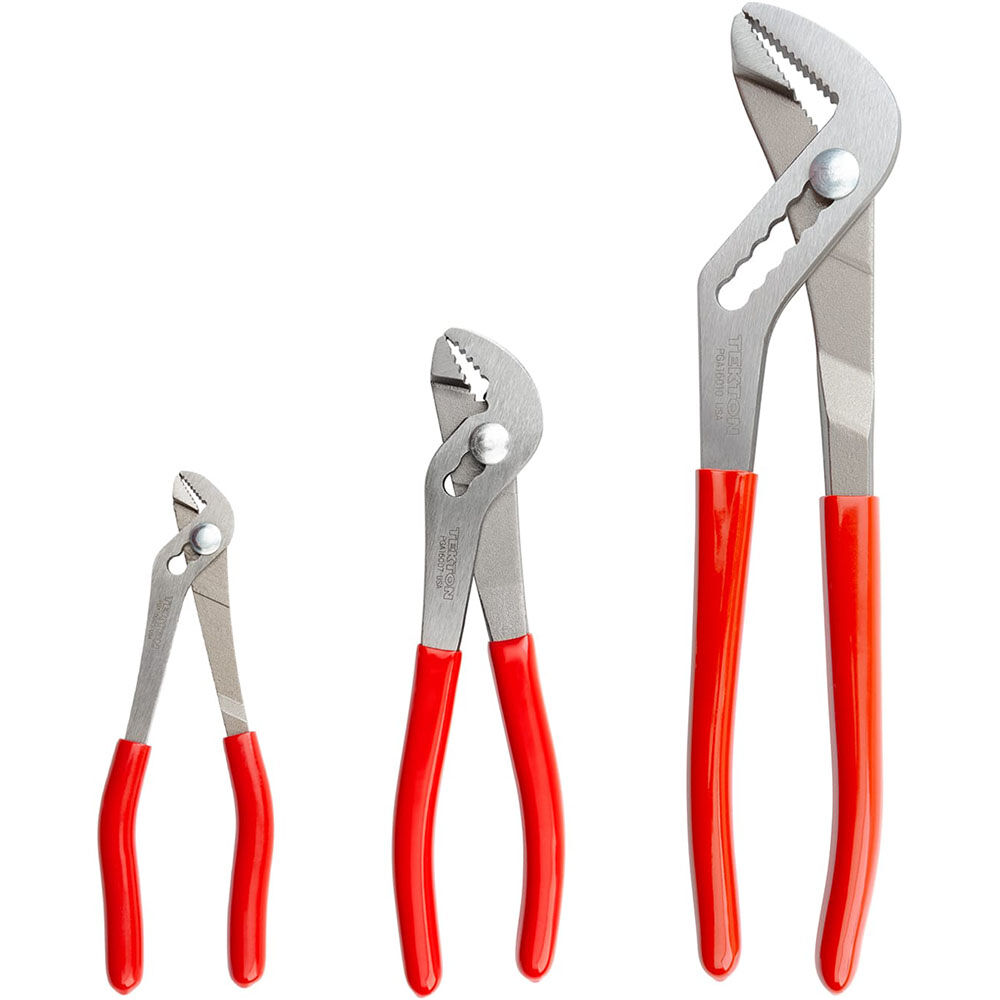 Tekton Angle Nose Slip Joint Pliers Set, 3-Piece (5, 7, 10 Inch), large image number 1