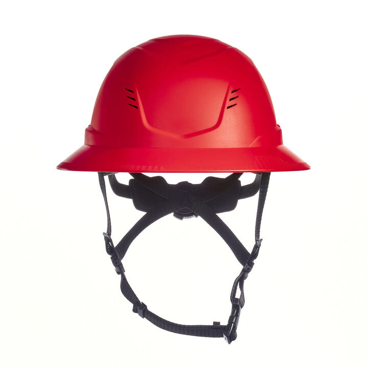 MSA Safety Works V-Gard H2 Full Brim Vented MIPS Safety Helmet Red