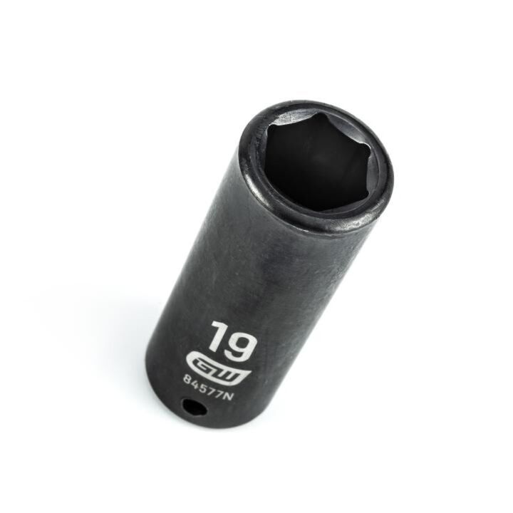 GEARWRENCH 1/2 In. Drive 6 Point Deep Impact Metric Socket 19mm, large image number 1