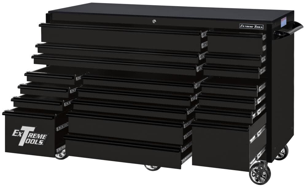 Extreme Tools RX Series Roller Cabinet 72in x 30in Black, large image number 2