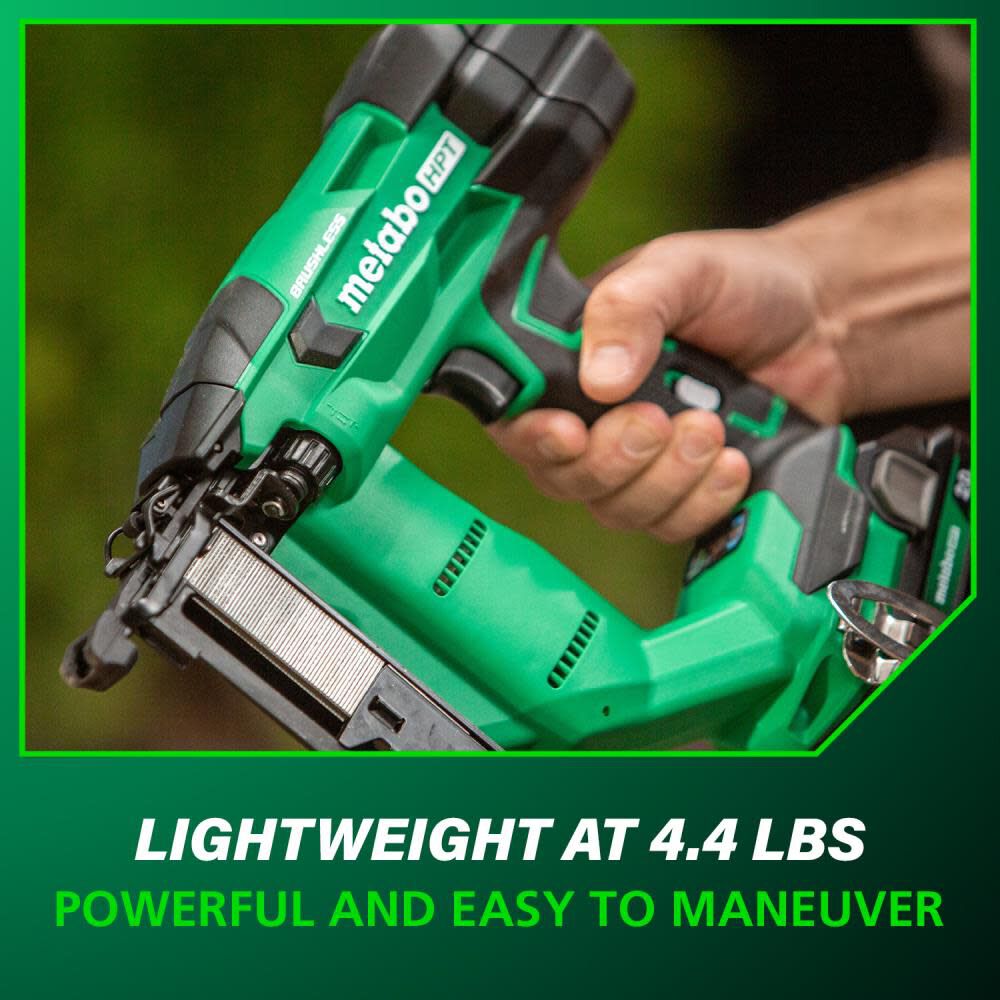 Metabo HPT 18V MultiVolt Brushless 18-Gauge 1/4 Inch Narrow Crown Stapler, large image number 9