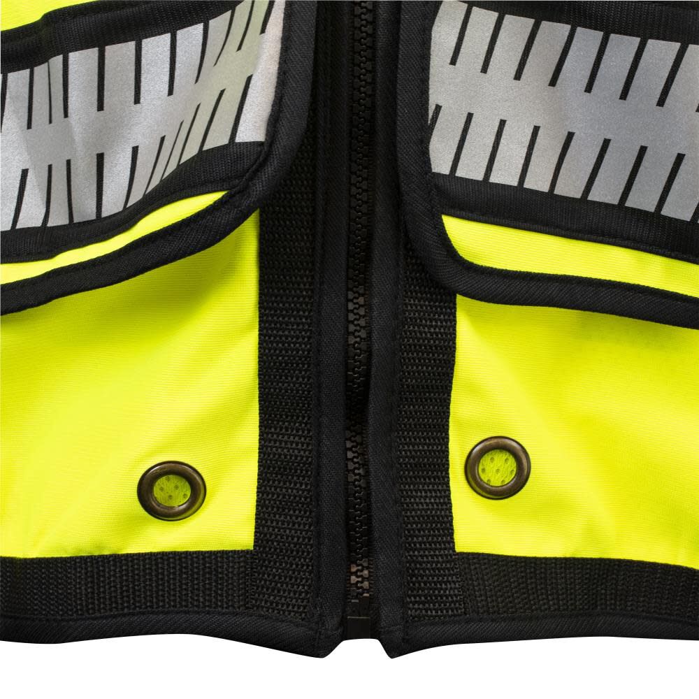 DEWALT Class 2 Heavy Duty Surveyor Vest, Hi-Vis, XL, large image number 4
