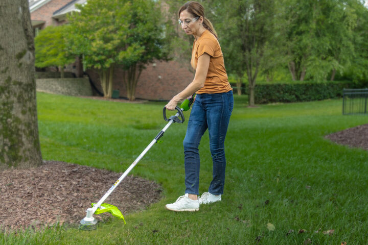 Greenworks 48V 16in Cordless String Trimmer Kit with 4Ah 2pk & Dual Charger, large image number 5