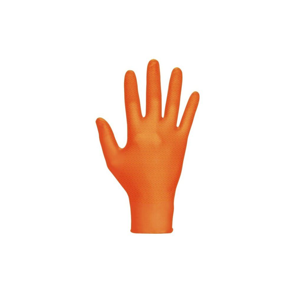 SAS Safety Nitrile Disposable Gloves, Orange, X-Large 40ct, large image number 3