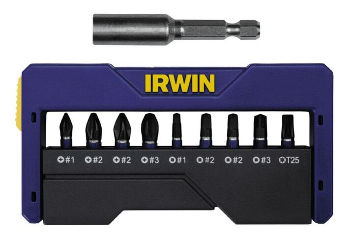 Irwin Mixed Impact Insert Bit Pocket Set 10 Pc.
