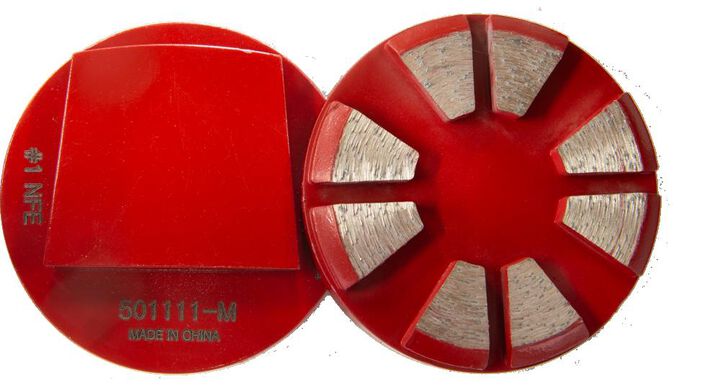 National Flooring Equipment Medium Bond Metal Grinding Disks - 40 Grit 8mm
