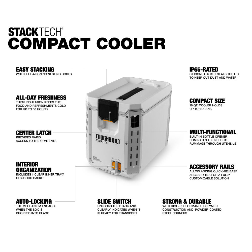 Toughbuilt StackTech Compact Cooler, large image number 2