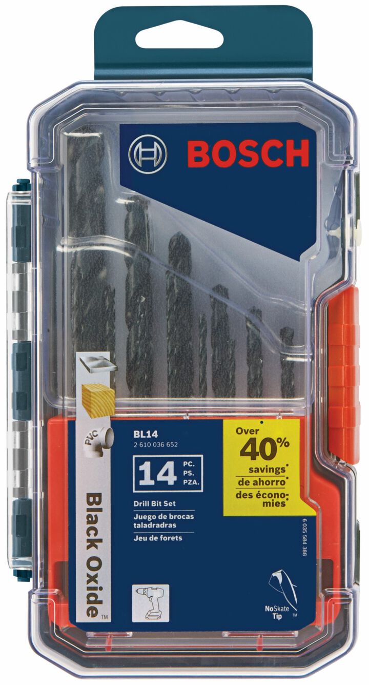 Bosch Black Oxide Metal Drill Bit Set