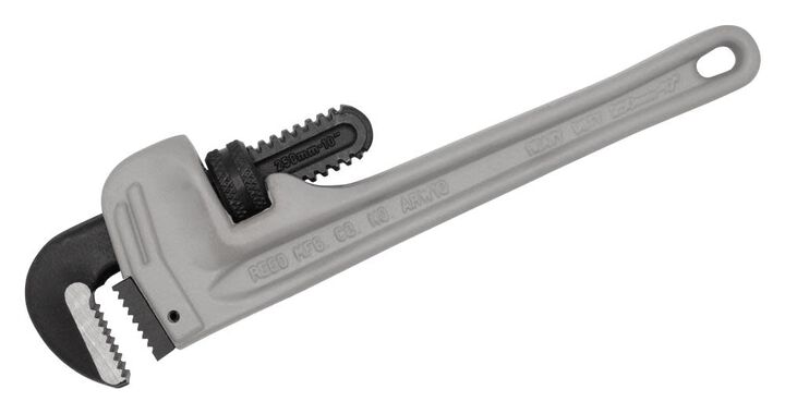 Reed Mfg Aluminum Pipe Wrench, 10 Inch Handle ARW10