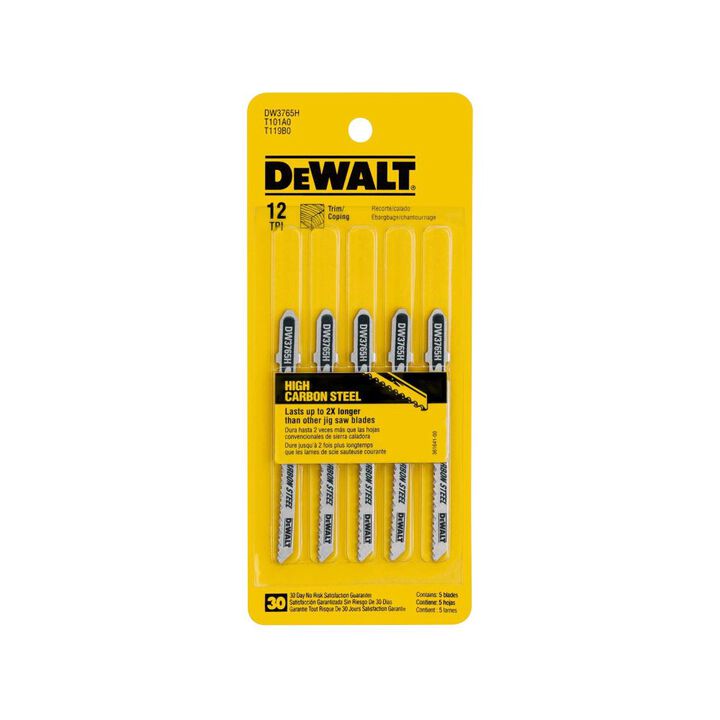 DEWALT 3 In. 12 TPI T-shank Trim Coping Jig Saw Blade, large image number 2