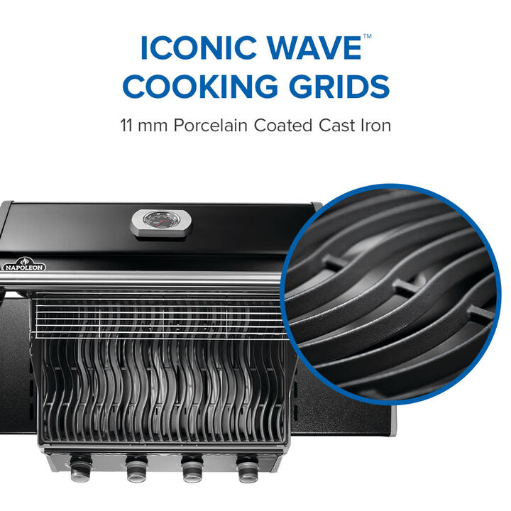 Napoleon Rogue 525 Propane Gas Grill 48000 BTU Black, large image number 5