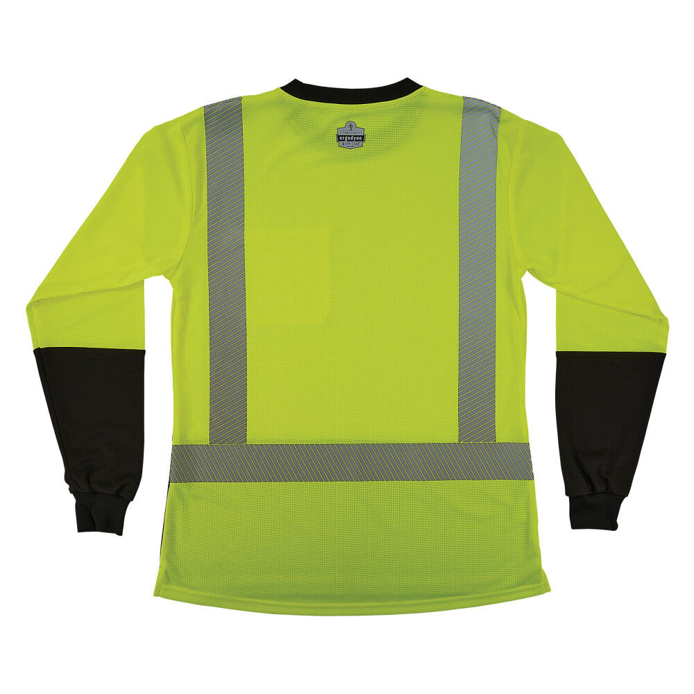 Ergodyne GloWear 8278BK Womens Performance Class 2 Long Sleeve Shirt Hi-Vis Lime XL, large image number 10