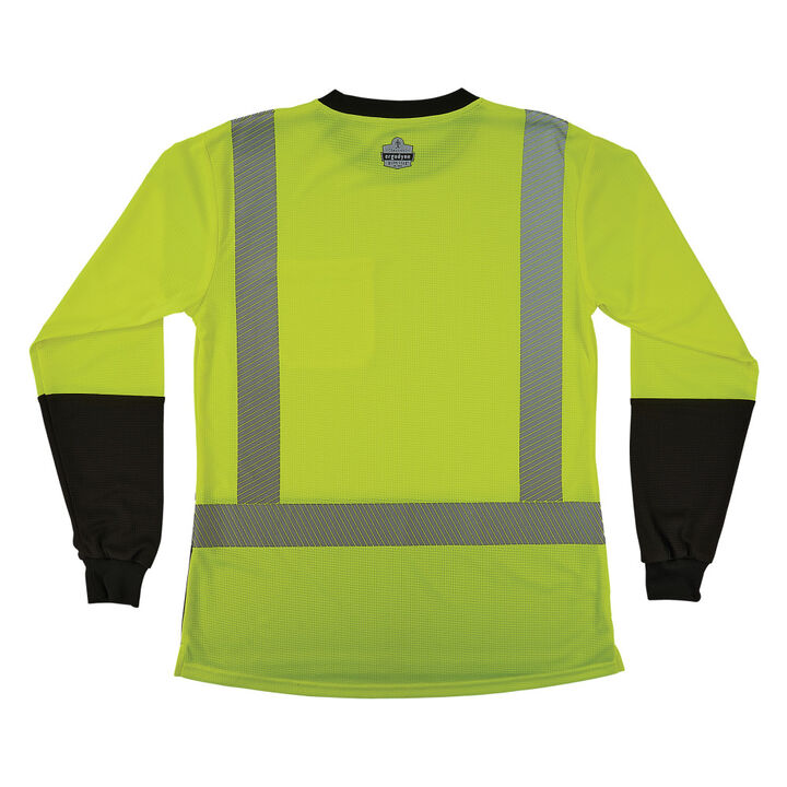 Ergodyne GloWear 8278BK Womens Performance Class 2 Long Sleeve Shirt Hi-Vis Lime XL, large image number 9