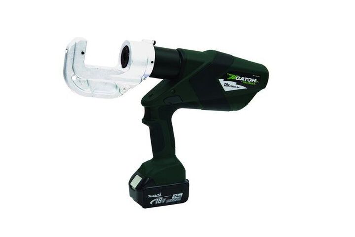Greenlee 12Ton 30mm Crimper Kit, 120V Charger, Two 4 AhBatteries