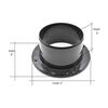Big Horn 4 Inch Black Plastic Round Dust Port, small image number 6