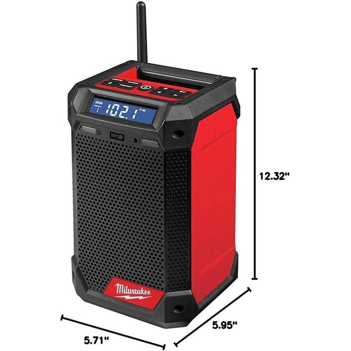Milwaukee M12 Compact Inflator Kit, M12 Radio + Charger Bundle, large image number 15