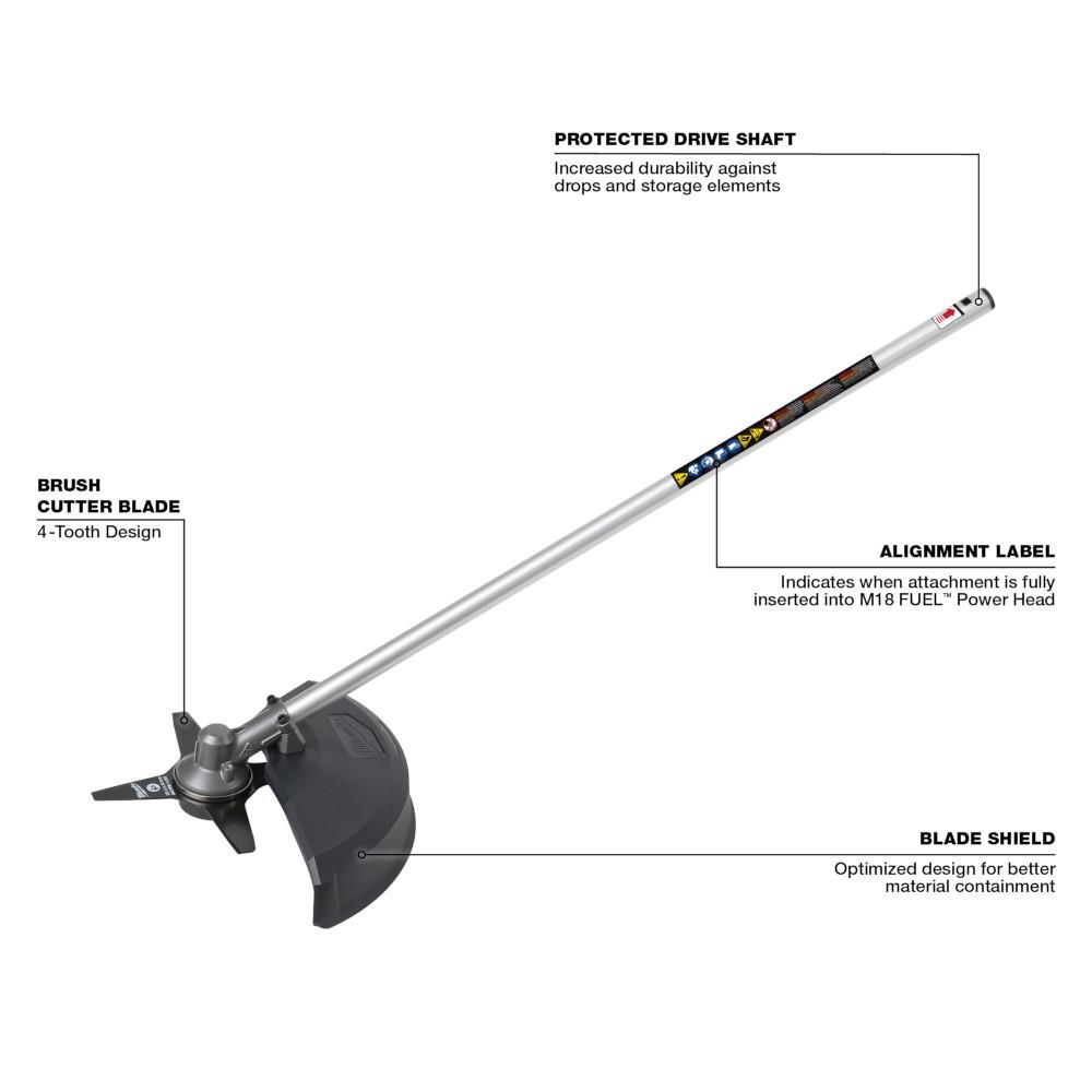 Milwaukee M18 FUEL QUIK LOK Brush Cutter Attachment, large image number 3