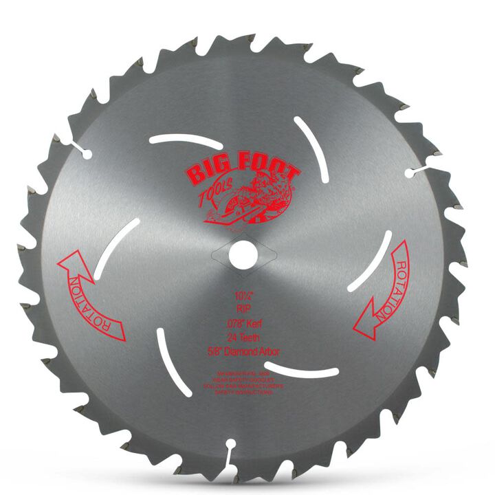 Big Foot Tools 10-1/4 Inch 24 Tooth Rip Blade, large image number 0