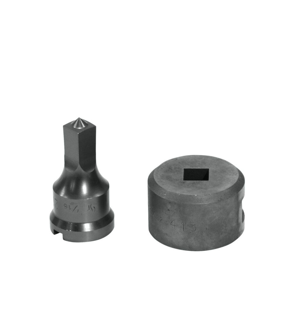 Edwards 7/16 Inch Punch x 15/32 Inch Die Square Punch & Die Set, large image number 1
