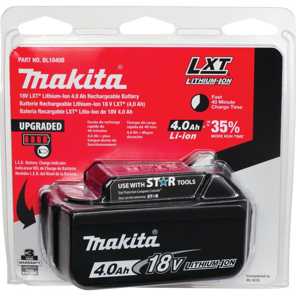 Makita 18V LXT 18V 4Ah Lithium Ion Power Tool Battery Pack with Fuel Indicator (2 Pack), large image number 3