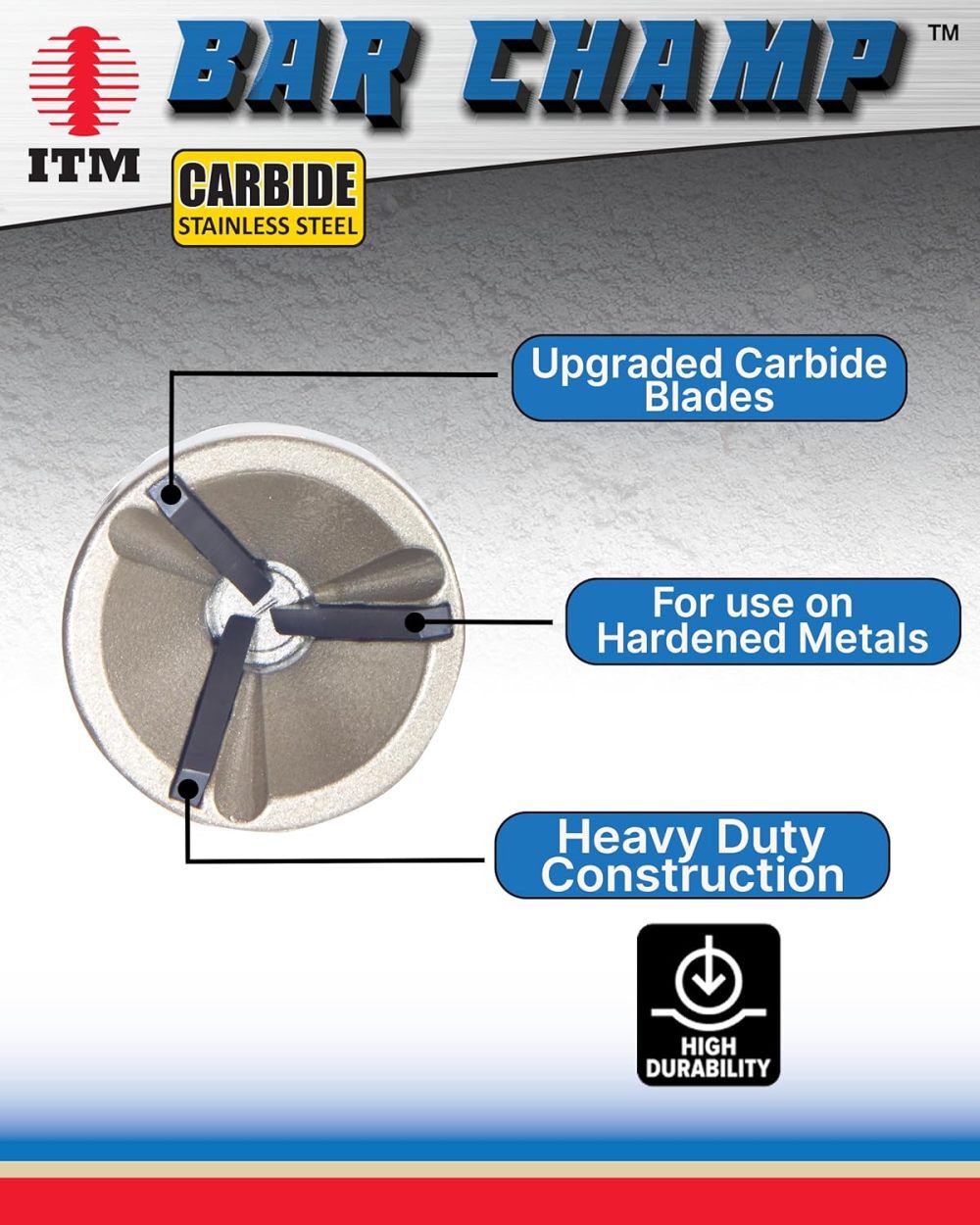 ITM Small 1/8 - 3/4 Inch Carbide Blade Bar Champ Outside Reamer, large image number 2
