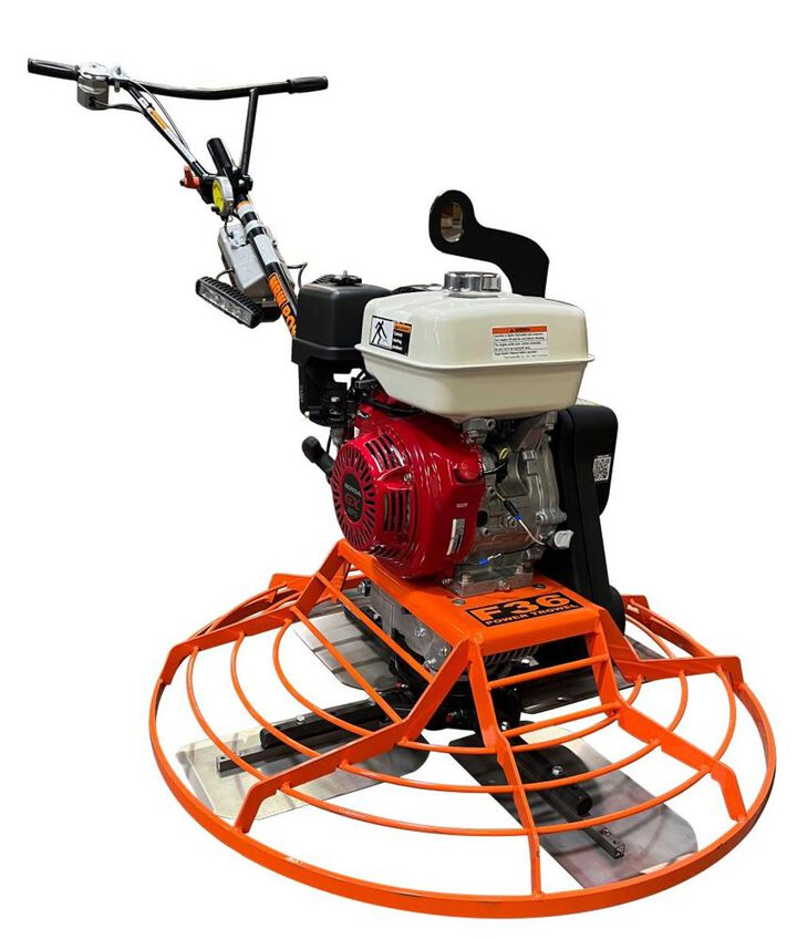 MBW 36" Walk Behind Power Trowel GX270 High Torque - Power Pitch Handle w/ Battery & Charger