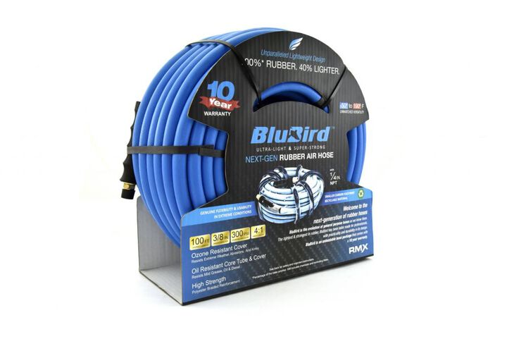 BluBird 3/8 Inch x 300 Ft. Rubber Air Hose Assembly, large image number 1
