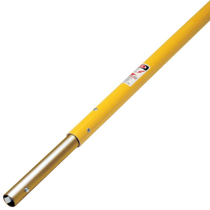 Kraft Tool Co 1-1/2 Inch x 6 Ft. Fiberglass Button Float Handle with Insert