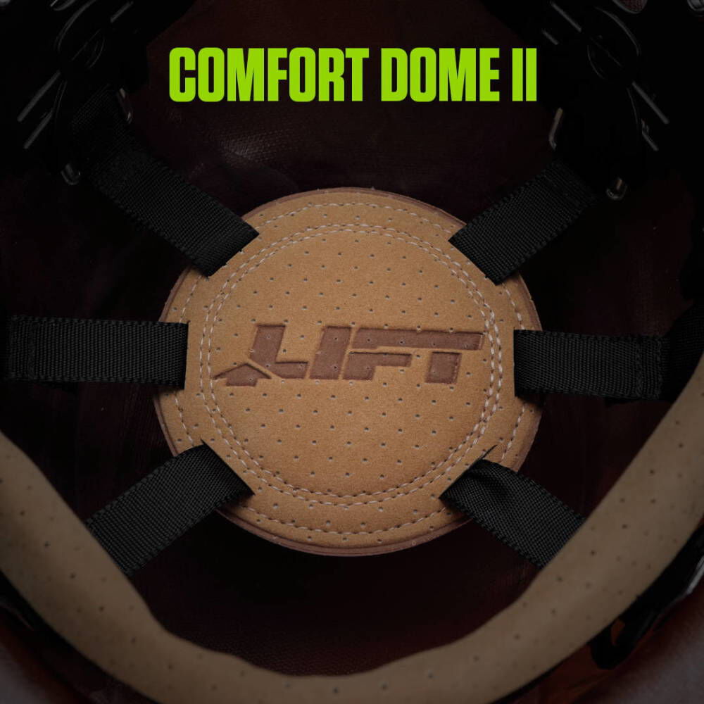 Lift Safety Hard Hat DAX Matte Black Carbon Fiber Full Brim, large image number 8